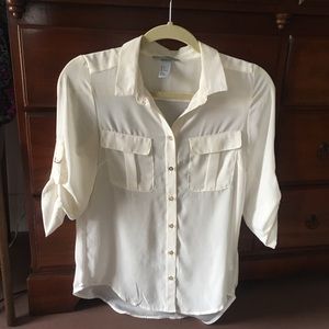 H&M white button-down